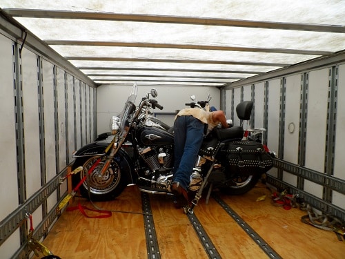 non palletized motorcycle transport